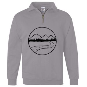 Nublend® Cadet Collar Quarter-Zip Sweatshirt Thumbnail