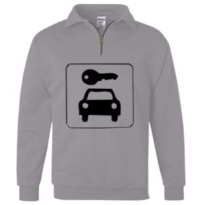 Nublend® Cadet Collar Quarter-Zip Sweatshirt Thumbnail