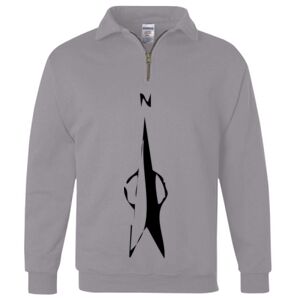 Nublend® Cadet Collar Quarter-Zip Sweatshirt Thumbnail