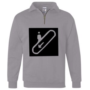Nublend® Cadet Collar Quarter-Zip Sweatshirt Thumbnail