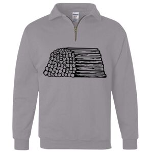 Nublend® Cadet Collar Quarter-Zip Sweatshirt Thumbnail