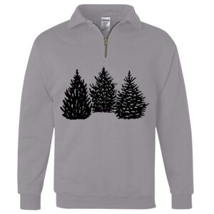 Nublend® Cadet Collar Quarter-Zip Sweatshirt Thumbnail