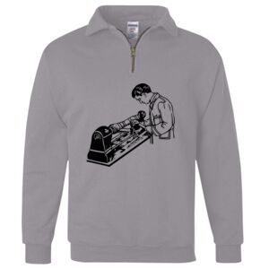 Nublend® Cadet Collar Quarter-Zip Sweatshirt Thumbnail