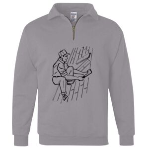 Nublend® Cadet Collar Quarter-Zip Sweatshirt Thumbnail