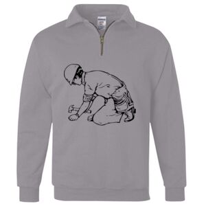 Nublend® Cadet Collar Quarter-Zip Sweatshirt Thumbnail