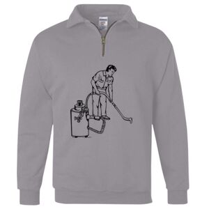 Nublend® Cadet Collar Quarter-Zip Sweatshirt Thumbnail