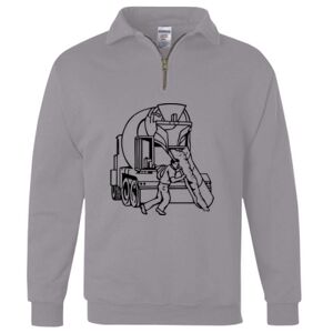 Nublend® Cadet Collar Quarter-Zip Sweatshirt Thumbnail