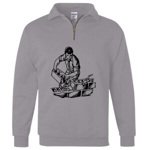 Nublend® Cadet Collar Quarter-Zip Sweatshirt Thumbnail