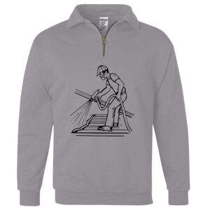 Nublend® Cadet Collar Quarter-Zip Sweatshirt Thumbnail