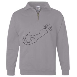 Nublend® Cadet Collar Quarter-Zip Sweatshirt Thumbnail