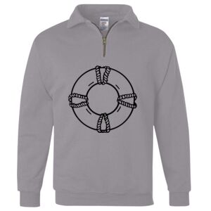 Nublend® Cadet Collar Quarter-Zip Sweatshirt Thumbnail