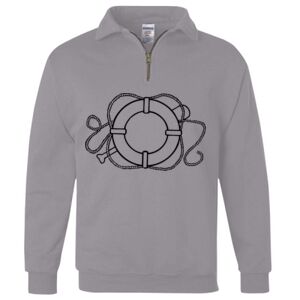 Nublend® Cadet Collar Quarter-Zip Sweatshirt Thumbnail