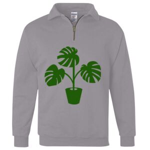 Nublend® Cadet Collar Quarter-Zip Sweatshirt Thumbnail