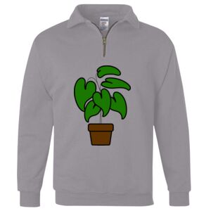 Nublend® Cadet Collar Quarter-Zip Sweatshirt Thumbnail