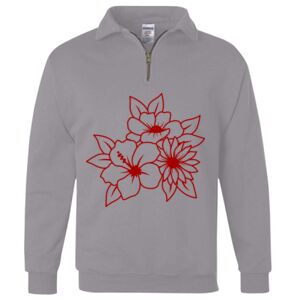 Nublend® Cadet Collar Quarter-Zip Sweatshirt Thumbnail