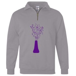 Nublend® Cadet Collar Quarter-Zip Sweatshirt Thumbnail