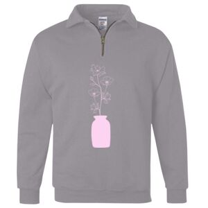 Nublend® Cadet Collar Quarter-Zip Sweatshirt Thumbnail