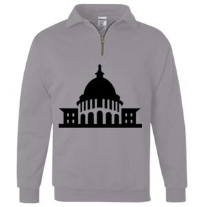 Nublend® Cadet Collar Quarter-Zip Sweatshirt Thumbnail