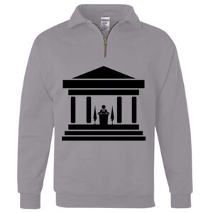 Nublend® Cadet Collar Quarter-Zip Sweatshirt Thumbnail