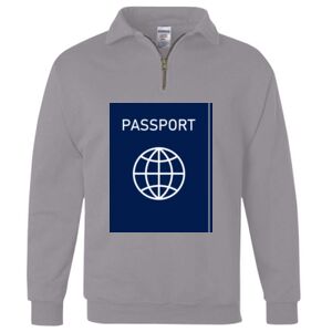 Nublend® Cadet Collar Quarter-Zip Sweatshirt Thumbnail