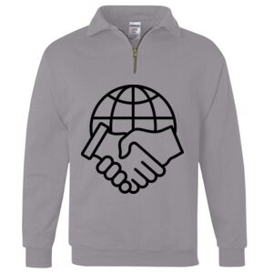 Nublend® Cadet Collar Quarter-Zip Sweatshirt Thumbnail