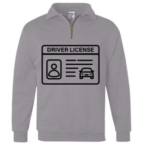 Nublend® Cadet Collar Quarter-Zip Sweatshirt Thumbnail