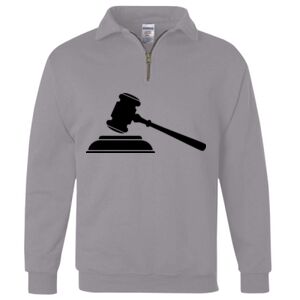 Nublend® Cadet Collar Quarter-Zip Sweatshirt Thumbnail