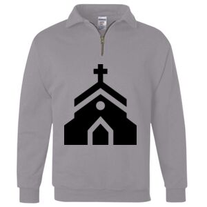 Nublend® Cadet Collar Quarter-Zip Sweatshirt Thumbnail