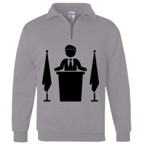 Nublend® Cadet Collar Quarter-Zip Sweatshirt Thumbnail