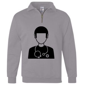 Nublend® Cadet Collar Quarter-Zip Sweatshirt Thumbnail