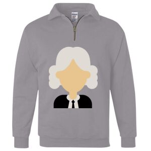 Nublend® Cadet Collar Quarter-Zip Sweatshirt Thumbnail