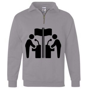 Nublend® Cadet Collar Quarter-Zip Sweatshirt Thumbnail