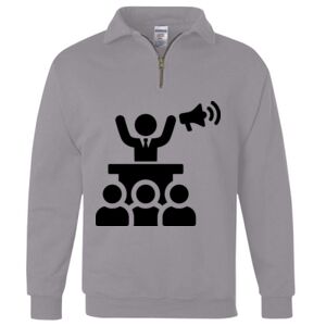 Nublend® Cadet Collar Quarter-Zip Sweatshirt Thumbnail