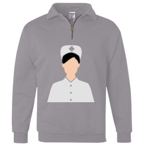 Nublend® Cadet Collar Quarter-Zip Sweatshirt Thumbnail