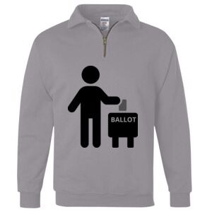 Nublend® Cadet Collar Quarter-Zip Sweatshirt Thumbnail