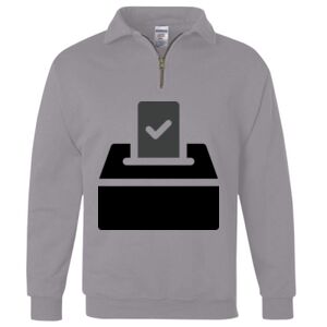 Nublend® Cadet Collar Quarter-Zip Sweatshirt Thumbnail