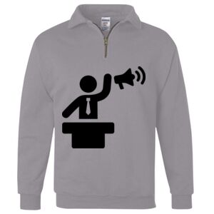 Nublend® Cadet Collar Quarter-Zip Sweatshirt Thumbnail