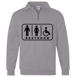 Nublend® Cadet Collar Quarter-Zip Sweatshirt Thumbnail