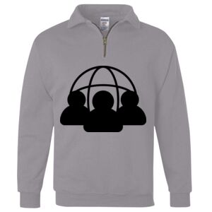 Nublend® Cadet Collar Quarter-Zip Sweatshirt Thumbnail