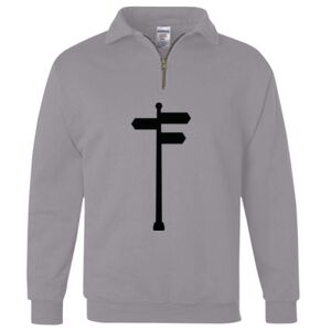 Nublend® Cadet Collar Quarter-Zip Sweatshirt Thumbnail