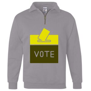 Nublend® Cadet Collar Quarter-Zip Sweatshirt Thumbnail