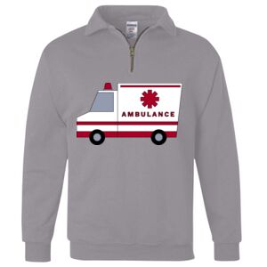 Nublend® Cadet Collar Quarter-Zip Sweatshirt Thumbnail