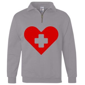 Nublend® Cadet Collar Quarter-Zip Sweatshirt Thumbnail