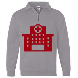 Nublend® Cadet Collar Quarter-Zip Sweatshirt Thumbnail