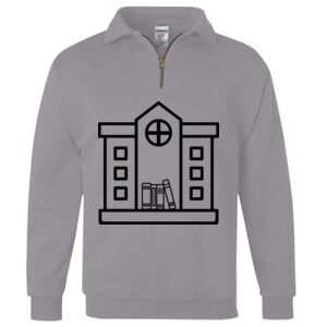 Nublend® Cadet Collar Quarter-Zip Sweatshirt Thumbnail