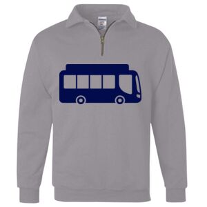 Nublend® Cadet Collar Quarter-Zip Sweatshirt Thumbnail