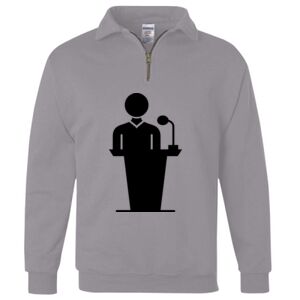 Nublend® Cadet Collar Quarter-Zip Sweatshirt Thumbnail