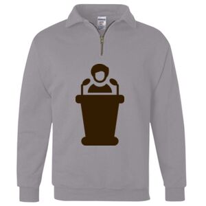 Nublend® Cadet Collar Quarter-Zip Sweatshirt Thumbnail