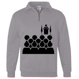 Nublend® Cadet Collar Quarter-Zip Sweatshirt Thumbnail